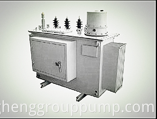 Electric pump self - cooled outdoor step-down transformer.